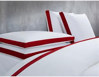 100% cotton, 600 Thread count, white Percale bed, side gussets pillowcases